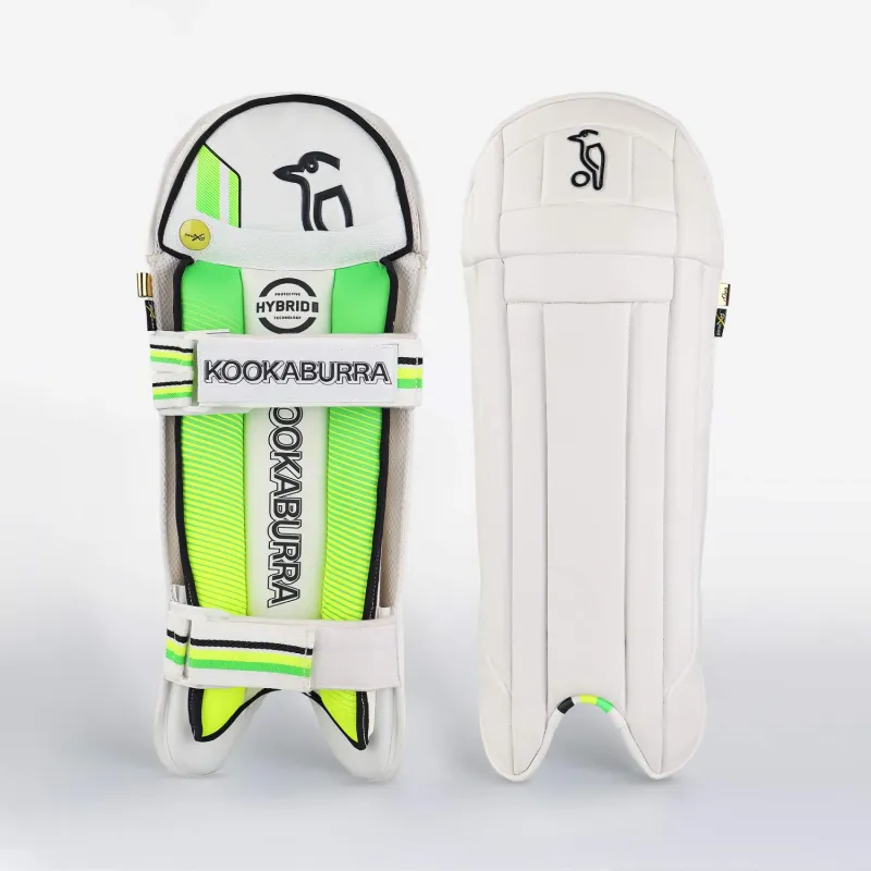 KOOKABURRA 4.0 CRICKET WICKET KEEPING PADS WHITE