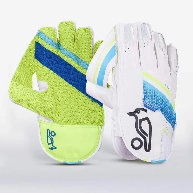 KOOKABURRA SC 3.1 WICKET KEEPING GLOVE WHITE/BLUE YOUTH