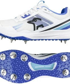KOOKABURRA SENIOR KC 2.0 CRICKET SPIKE WHITE/BLUE
