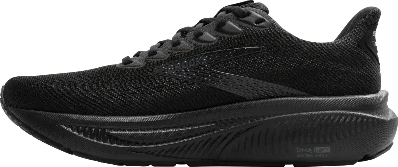 Brooks Ghost 17 WIDE FIT Womens Running Shoes - Black - Image 3