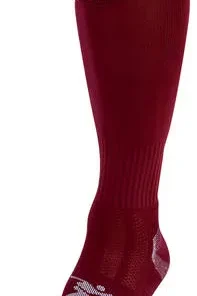 PRECISION 3 STRIPE PRO FOOTBALL SOCK MAROON/SKY BLUE