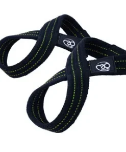 FITNESS MAD FIGURE 8 LIFTING STRAPS BLACK