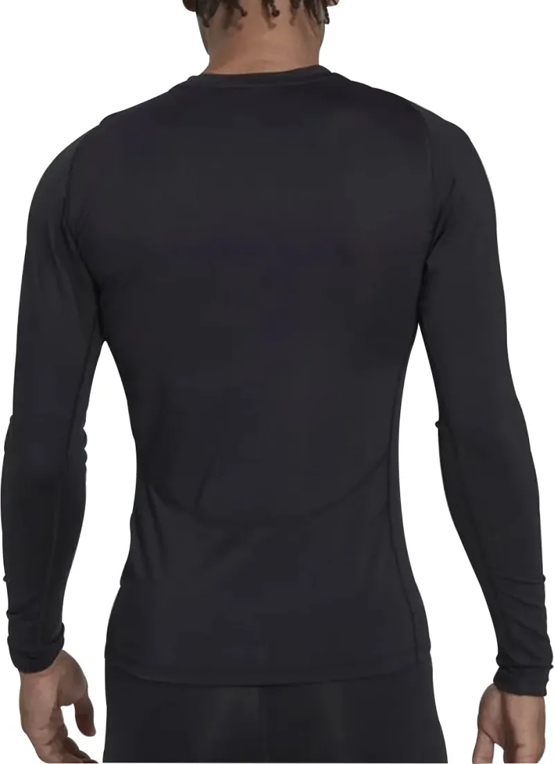 adidas Tech Fit Long Sleeve Mens Training Top - Black - Image 2