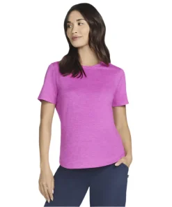 Skechers Womens Tee Go Dri Swift Neon Pink/Lavender