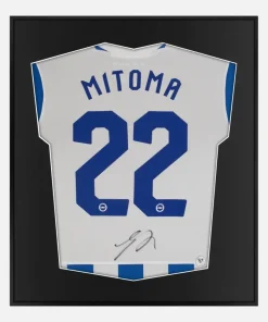 Framed Mitoma Signed Shirt, Brighton & Hove Albion [Lite]