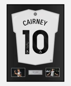 Framed Tom Cairney Signed Fulham Shirt 2024-25 Home [Classic]