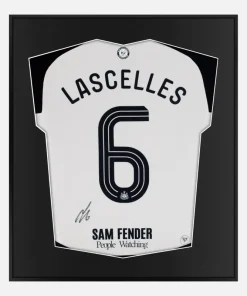 Framed Jamaal Lascelles Signed Shirt, Newcastle United Home [Lite]