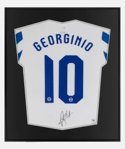 Framed Georginio Rutter Signed Brighton & Hove Albion Shirt [Lite]