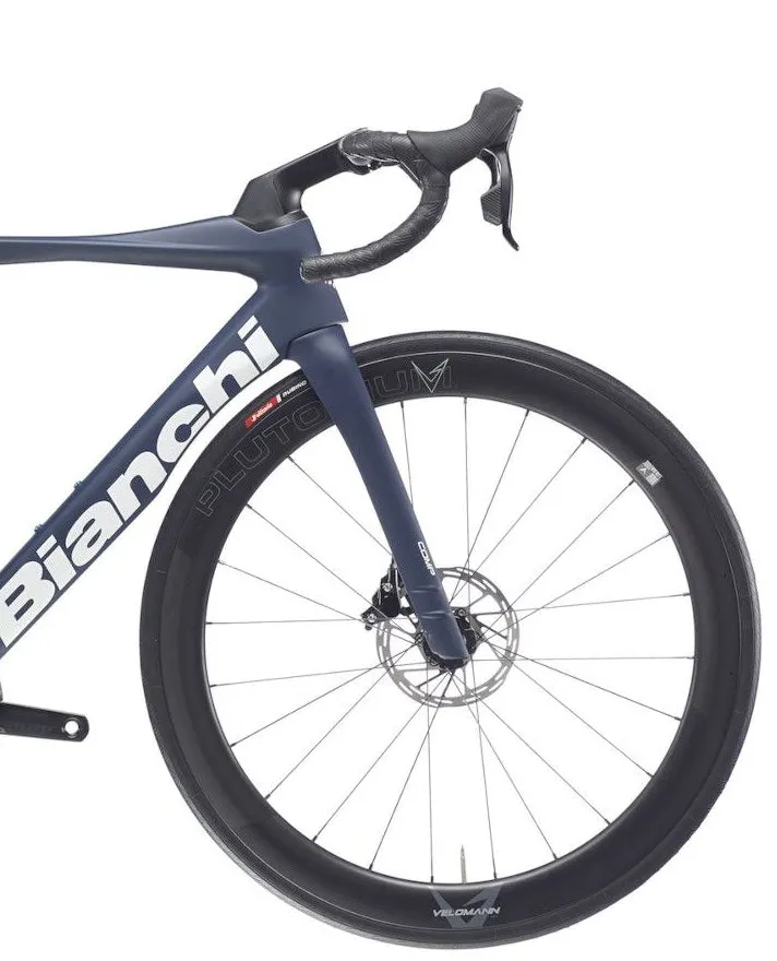 Bianchi Oltre Comp 105 Di2 Carbon Road Bike 2026 - Blue-Grey - Image 3