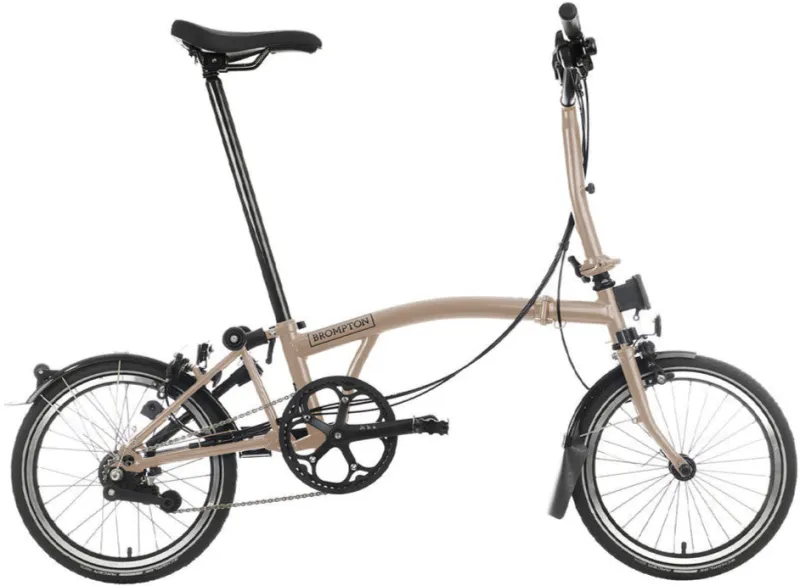 Brompton C Line 12-Speed Folding Bike - Dune Sand