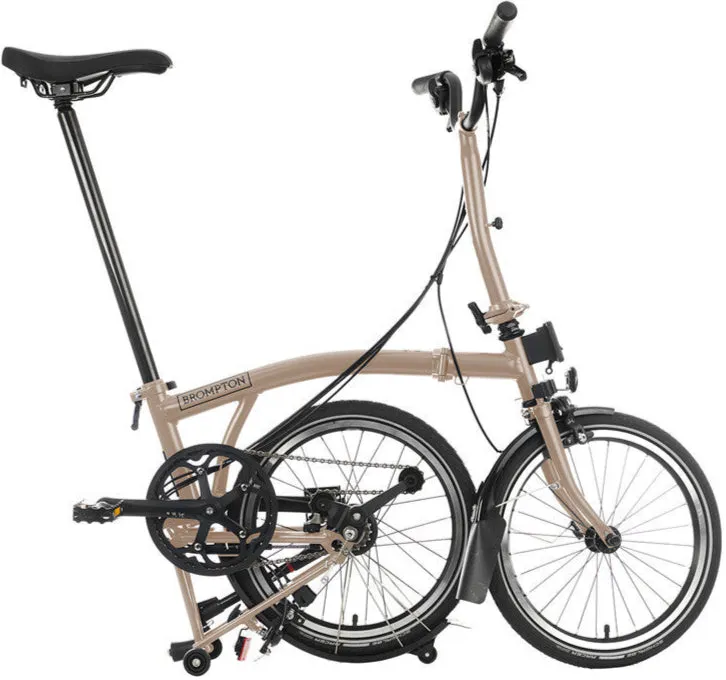 Brompton C Line 12-Speed Folding Bike - Dune Sand - Image 2