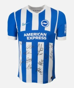 Squad Signed Brighton & Hove Albion Shirt 2025-26 Home [13 Autographs]