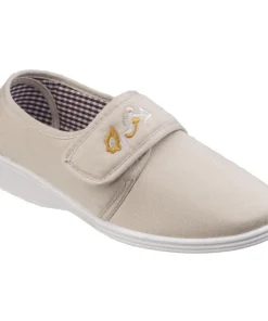 Mirak Boost Touch And Close Canvas Shoe Beige