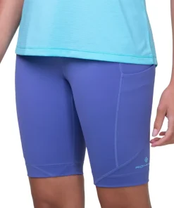 Ronhill Tech Stretch Womens Short Running Tights - Blue
