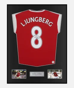 Framed Freddie Ljungberg Signed Arsenal Shirt Home [Classic]