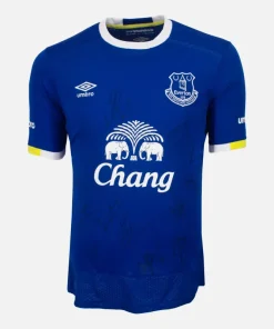 Squad Signed Everton Shirt 2016-17 Home [14 Autographs]