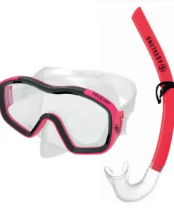 AQUALUNG JUNIOR RACCON SNORKEL SET RED