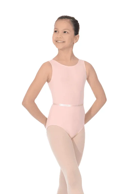 ROCH VALLEY COTTON JUNE SLEEVELESS EXAM LEOTARD PALE PINK