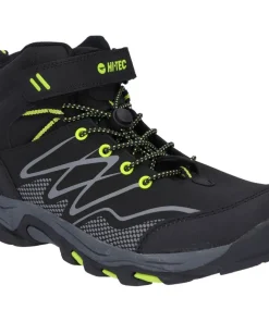 Hi-Tec Blackout Mid Boots Black/Lime
