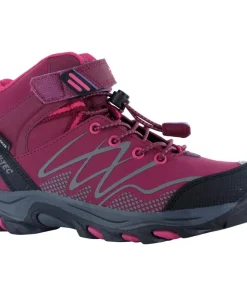 Hi-Tec Blackout Mid Boots Dark Rose/Fuchsia