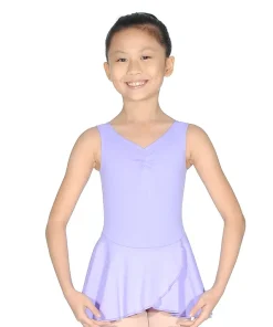 ROCH VALLEY RVMEDLEY SLEEVELESS LEOTARD WITH SKIRT LILAC