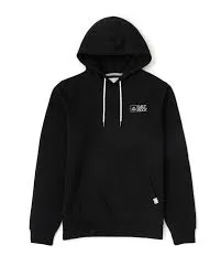 SATROCK MENS ORIGINAL POP HOODIE BLACK