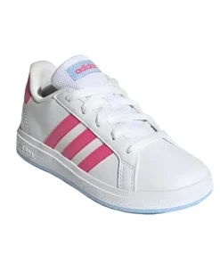 Adidas Girls Trainer Grand Court 2.0 K Cloud White/Pulse Magenta/Glow Blue