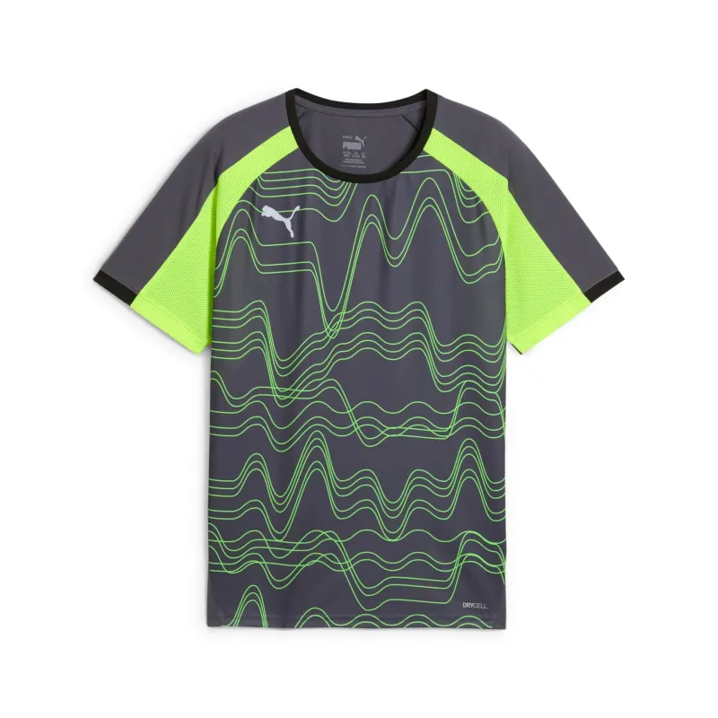 Puma Junior Jersey Individual LIGA Graphic Puma Galactic Gray/Yellow Alert