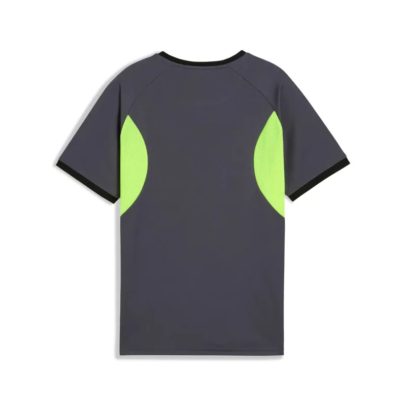 Puma Junior Jersey Individual LIGA Graphic Puma Galactic Gray/Yellow Alert - Image 2