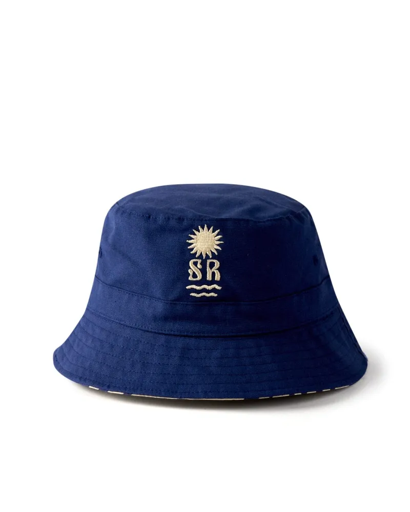 SALTROCK REVERSIBLE BUCKET HAT DARK BLUE - Image 2