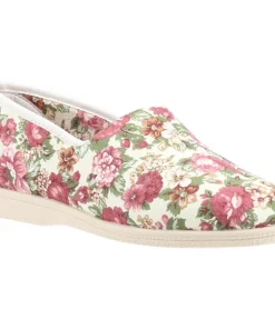 Mirak Patricia Cotton Slip On Summer Shoe Beige