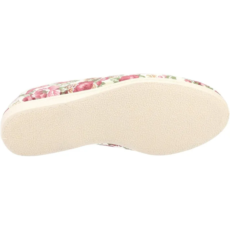 Mirak Patricia Cotton Slip On Summer Shoe Beige - Image 2