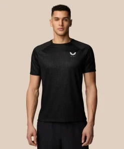 CASTORE MENS ADAPT AOP TRAINING T-SHIRT BLACK/WHITE