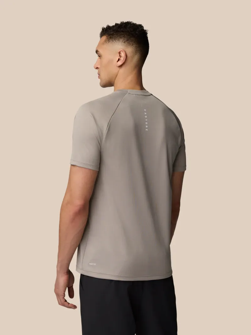 CASTORE MENS ADAPT AOP TRAINING T-SHIRT GREY/WHITE - Image 2