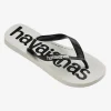 HAVAIANAS MENS TOP LOGO MANIA 2 FC WHITE/BLACK