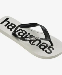 HAVAIANAS MENS TOP LOGO MANIA 2 FC WHITE/BLACK
