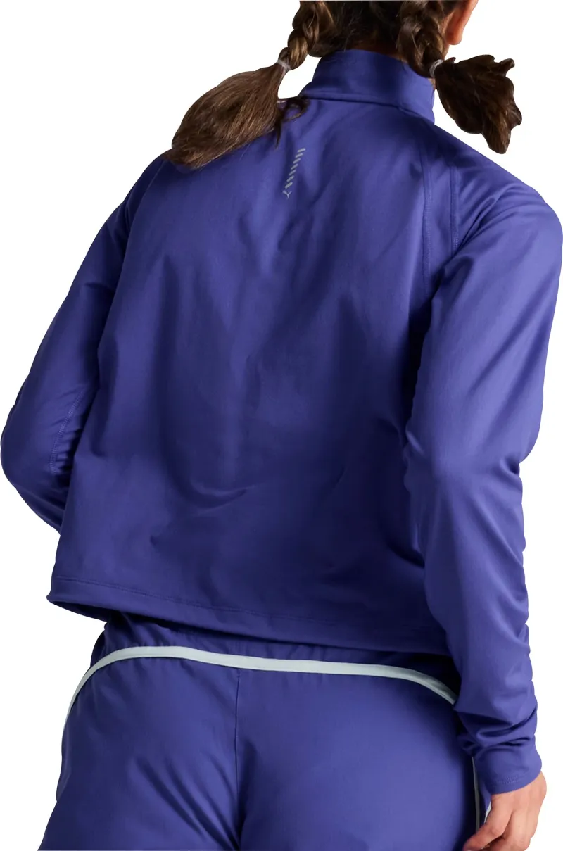 Puma Run CloudSpun Half Zip Long Sleeve Womens Running Top - Blue - Image 2