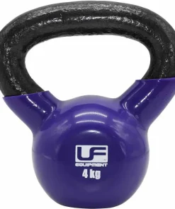 URBAN FITNESS CAST IRON KETTLE BELL 4KG PURPLE