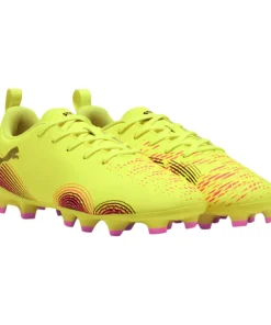 Puma Junior Football Boots Future 8 Play FG/AG Yellow/Black/Sun Struck