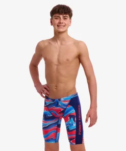 FUNKY TRUNKS BOYS TRAINING JAMMERS WAVE CRAZE