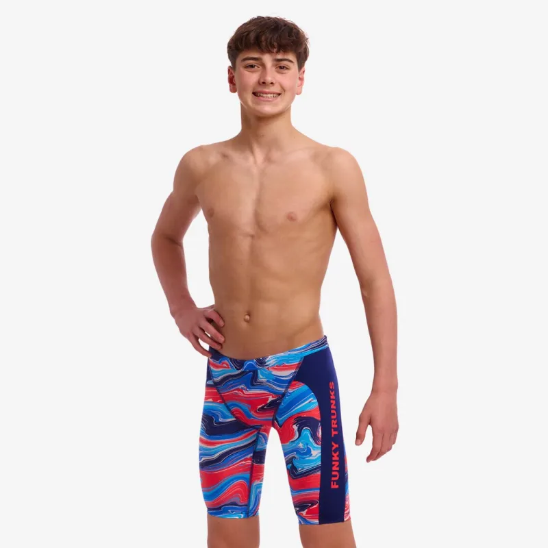 FUNKY TRUNKS BOYS TRAINING JAMMERS WAVE CRAZE