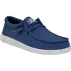 HEYDUDE Wally Slub Canvas Shoe True Blue
