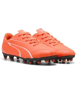 Puma Junior Football Boots Vitoria II FG/AG Glowing Red/Puma White