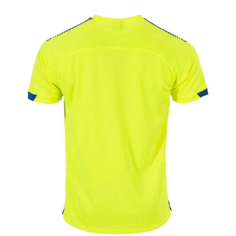 Stanno Adults T-Shirt Volt Neon Yellow/Royal - Image 2