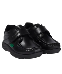 Kickers Infant Boys Shoe Reasan Strap Leather Black