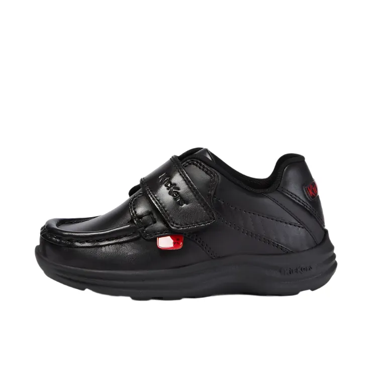Kickers Infant Boys Shoe Reasan Strap Leather Black - Image 2