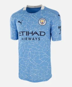 2020-21 Manchester City Home Shirt PL Badge [Excellent] L