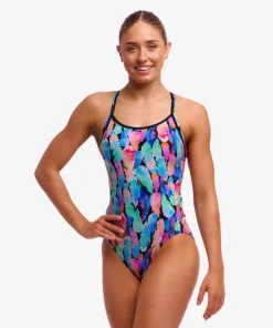 FUNKITA LADIES DIAMOND SWIM SECURE SWIMSUIT  ONE PIECEC TICKLE TORTURE (PERIOD PROOF)