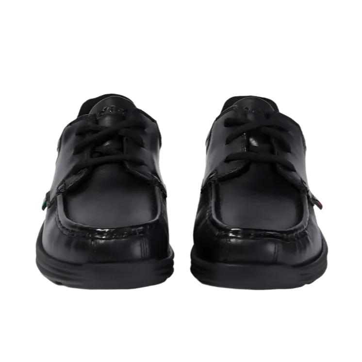 Kickers Youth Shoes Reasan Lace Leather Black - Image 2
