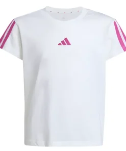 Adidas Girls T-Shirt JN6494 White/Semi Lucid Fuchsia